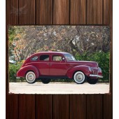 Металлическая табличка Ford V8 Deluxe Fordor Sedan (91A-73B)